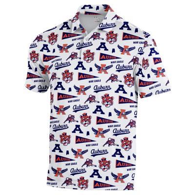 Auburn Under Armour Sublimated Vault Logos Polo