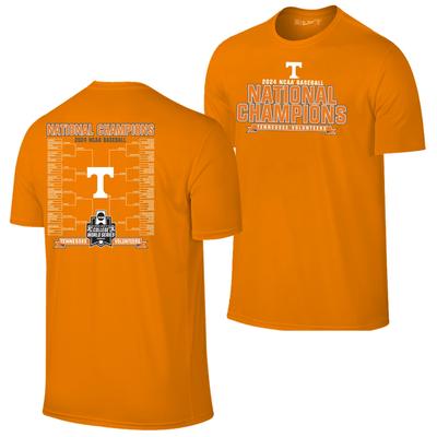 Tennessee 2024 NCAA College World Series Nat Champs Men's Bracket Tee