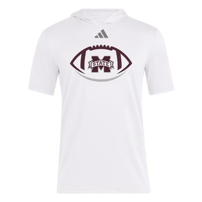 Mississippi State Adidas Strategy Hooded Tee