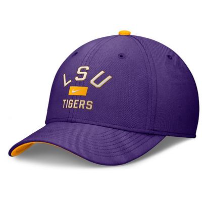 LSU Nike Rise Structured Swooshflex Cap