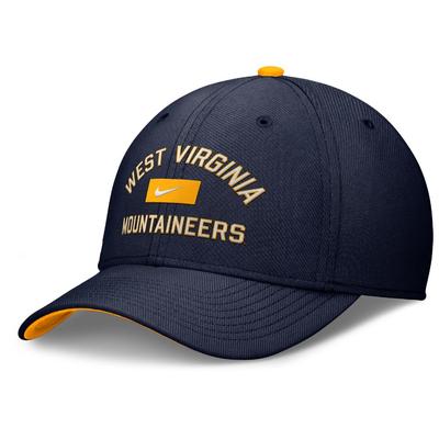 West Virginia Nike Rise Structured Swooshflex Cap