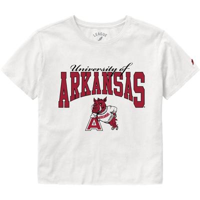 Arkansas League Women's Clothesline Cotton Crop Tee