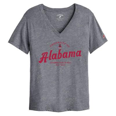 Alabama League Women's Intramural Boyfriend V-Neck Top