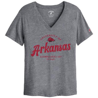 Arkansas League Women's Intramural Boyfriend V-Neck Top