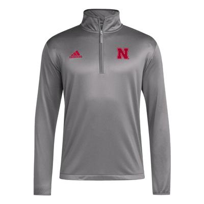 Nebraska Adidas Sideline Knit 1/4 Zip