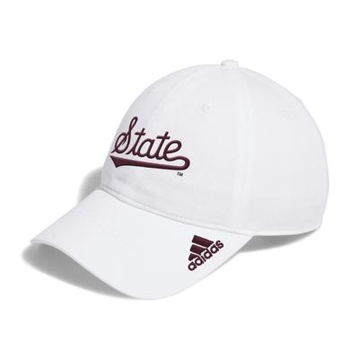 Mississippi State Adidas Script Adjustable Slouch Cap