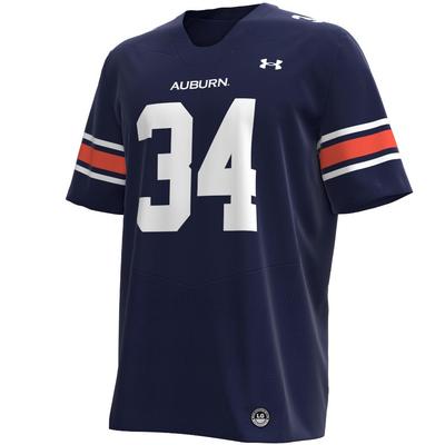 Auburn Under Armour #34 Replica Football Jersey NAVY