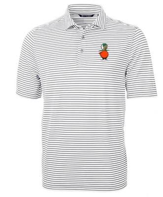 UCF Cutter & Buck Citronaut Virtue Eco Pique Stripe Polo