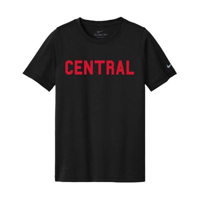 Central High School Nike YOUTH Polyester Short Sleeve Tee