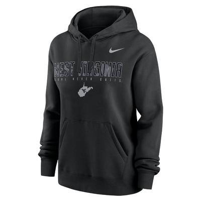 West Virginia Women's Nike Built on Bravery Club Fleece Hoodie