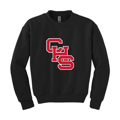 Central High School YOUTH Diagonal Logo Crew Sweatshirt