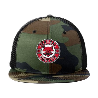 Central High School New Era Camo Flat Bill Hat