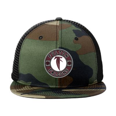 Fulton High School New Era Camo Flat Bill Hat