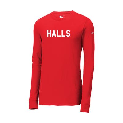 Halls Nike Men's Long Sleeve Tee