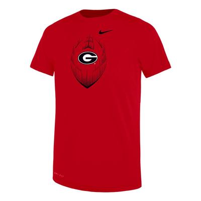 Georgia Nike Kids Legend Football Tee