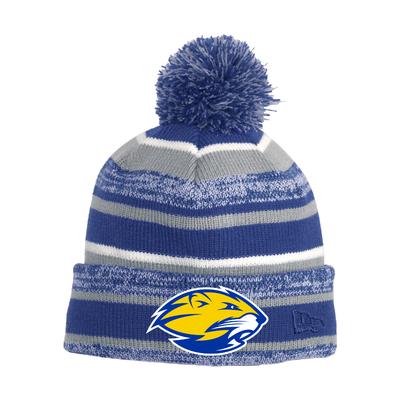 Karns New Era Stripe with Pom Beanie