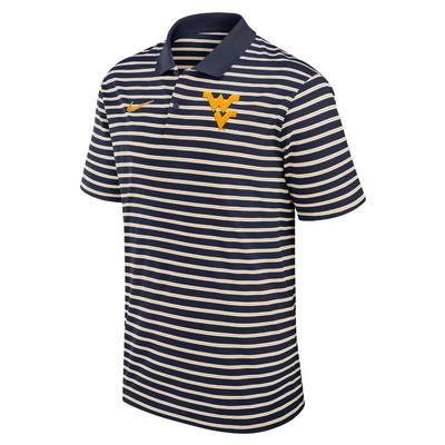 West Virginia Nike Victory Stripe Polo