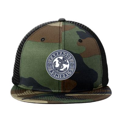 Farragut New Era Camo Flat Bill Hat