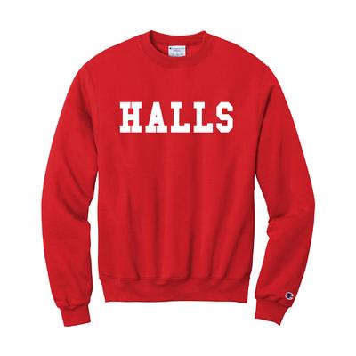 Halls Champion Wordmark Crew Sweatshirt