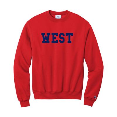 West High School Champion Wordmark Crew Sweatshirt