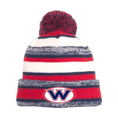 West High School New Era Striped Beanie