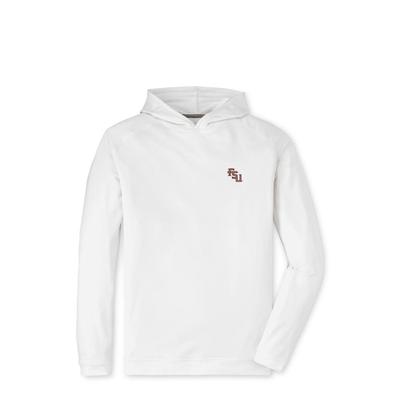 Florida State Diagonal Logo Peter Millar Pine Performance Hoodie