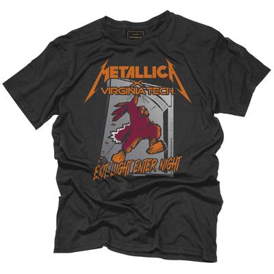 Virginia Tech Metallica Hokie Black Label Tee