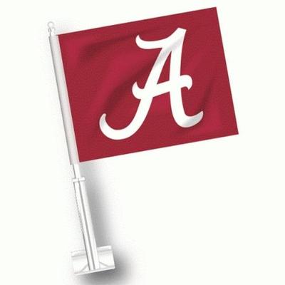 Alabama Script A Car Flag 