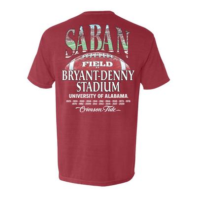 Alabama Saban Field Comfort Colors Tee