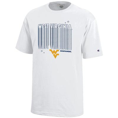 West Virginia Champion YOUTH Wordmark Repeat Tee