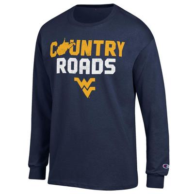 West Virginia Champion Country Roads Long Sleeve Tee