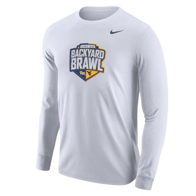 West Virginia Nike Backyard Brawl Core Cotton Long Sleeve Tee