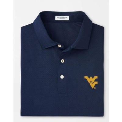 West Virginia Peter Millar Tesseract Performance Polo