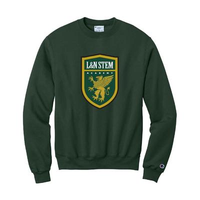 L&N Stem Academy Champion Men's Shield Logo Crew Sweatshirt