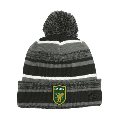 L&N Stem Academy New Era Stripe with Pom Beanie