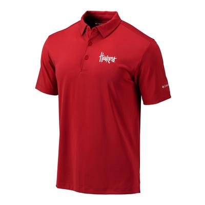 Nebraska Columbia Golf Huskers Omni Wick Drive Polo