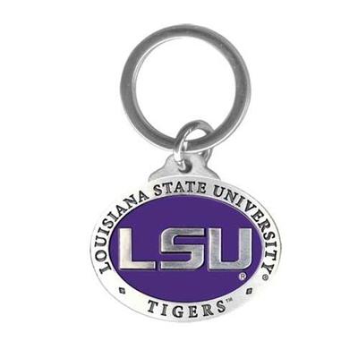 LSU Heritage Pewter Key Chain 