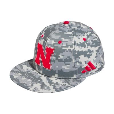 Nebraska Adidas Fitted Wool Baseball Hat