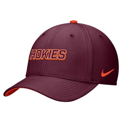Virginia Tech Nike Rise Structured Swooshflex Cap