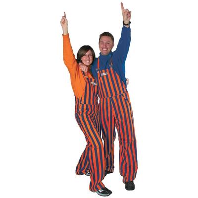 Navy and Orange Adult Game Bibs