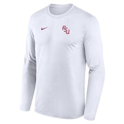Florida State Nike Dri-Fit Legend Small Logo Long Sleeve Tee