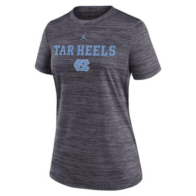 UNC Jordan Brand Women's Dri-Fit Velocity Sideline Tee
