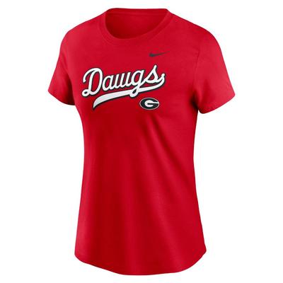 Georgia Nike Women's Cotton Local Script Tee