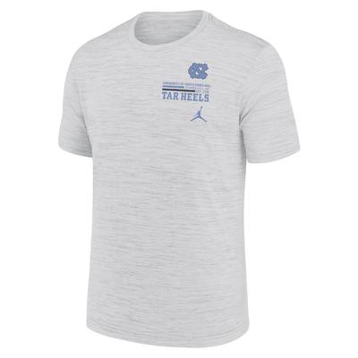 UNC Jordan Brand Dri-Fit Velocity Stacked Chest Tee