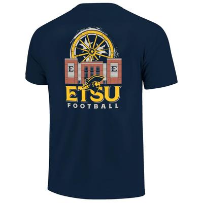 ETSU Wagon Wheel Skyline Football Comfort Colors Tee