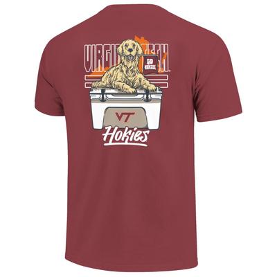Virginia Tech Cooler Bound Cheer Dog Comfort Colors Tee