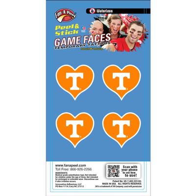 Tennessee Heart Waterless Face Tattoos