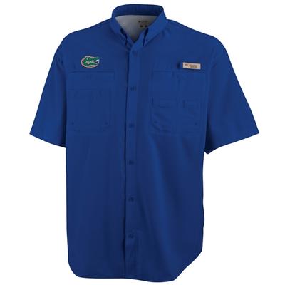 Florida Columbia Short Sleeve Tamiami II Woven AZUL