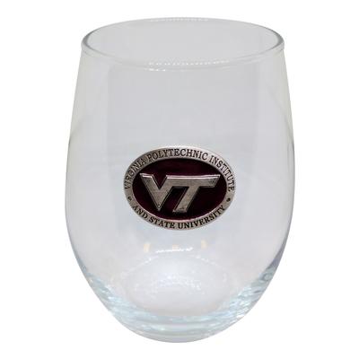 Virginia Tech Maroon VT Stemless Goblet