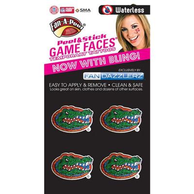 Florida Fan Dazzler Face Tattoos (4-Pack)